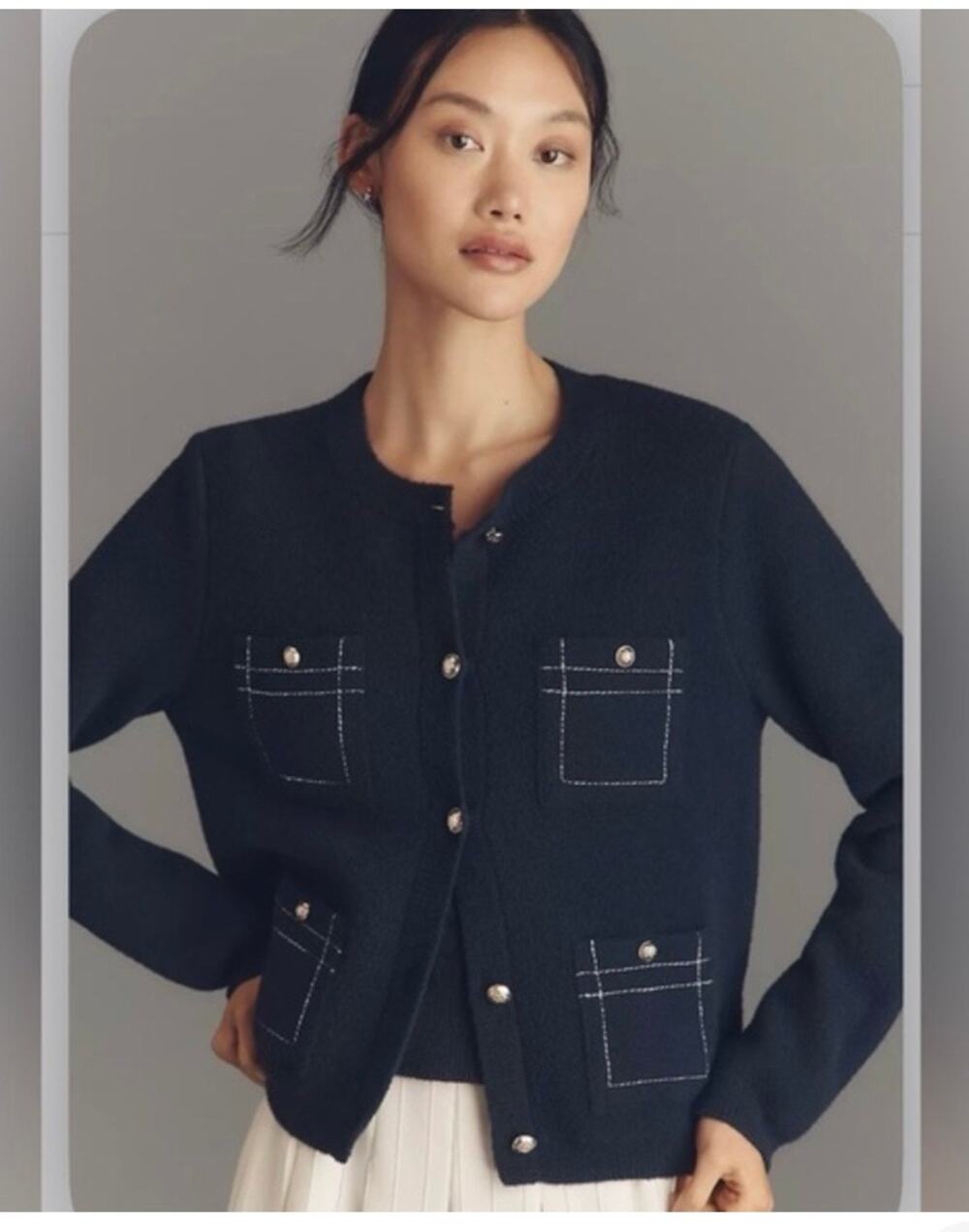 NVLT Knit Topstitch Jacket